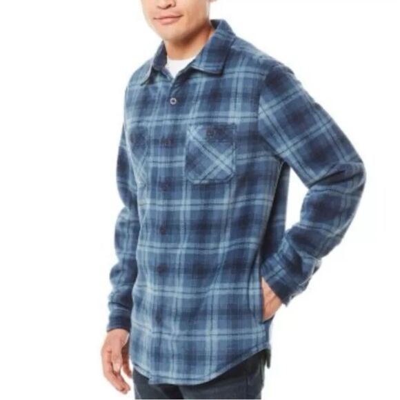 Weatherproof Blue Flannel Plaid Size XXL - Picture 3 of 10